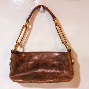 Maxx New York bronze and gold statement mini bag